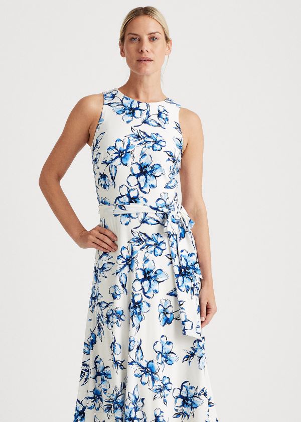 Women's Ralph Lauren Floral Jersey Dresses | 675239DLT